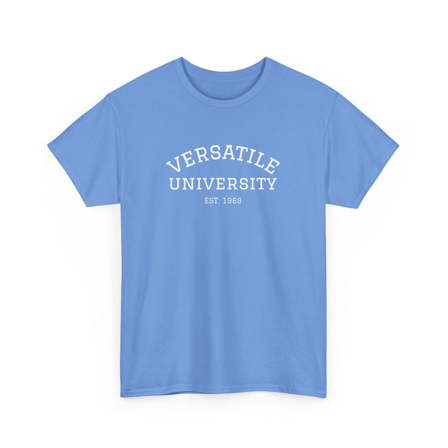 Versatile University White Font Unisex Heavy Cotton Tee