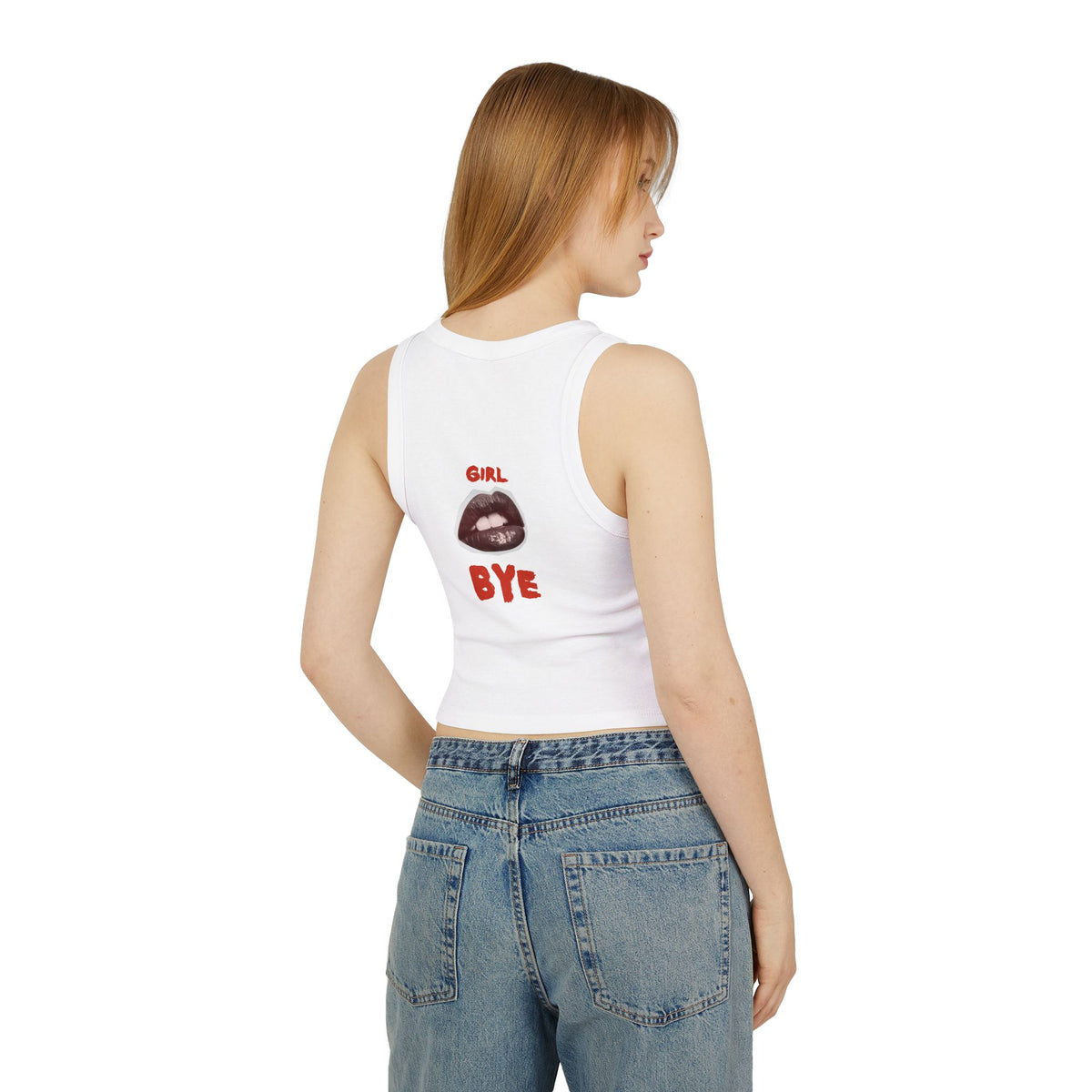 Girl Bye Women's Micro Rib Racer Tank Top