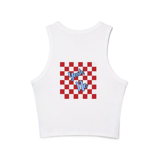 Yeah No Women's Micro Rib Racer Tank Top