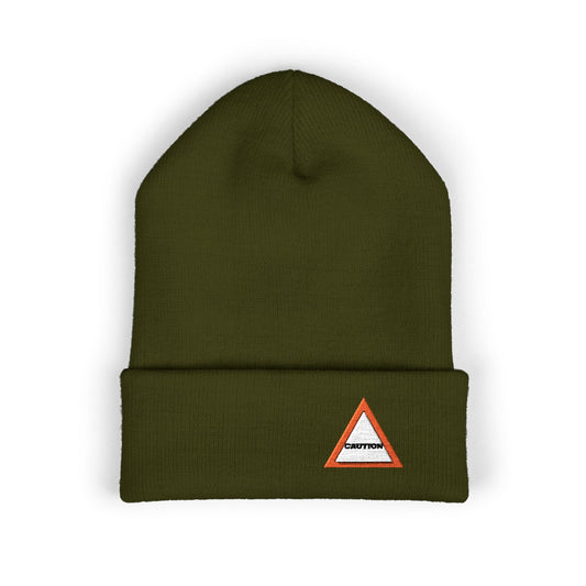 CAUTION Cuffed Beanie