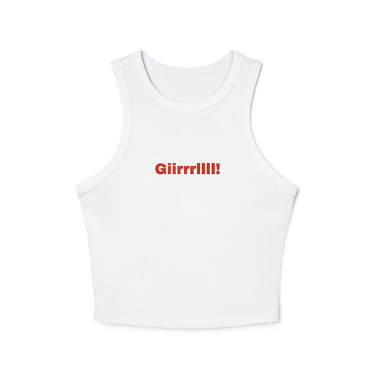 Girl Bye Women's Micro Rib Racer Tank Top