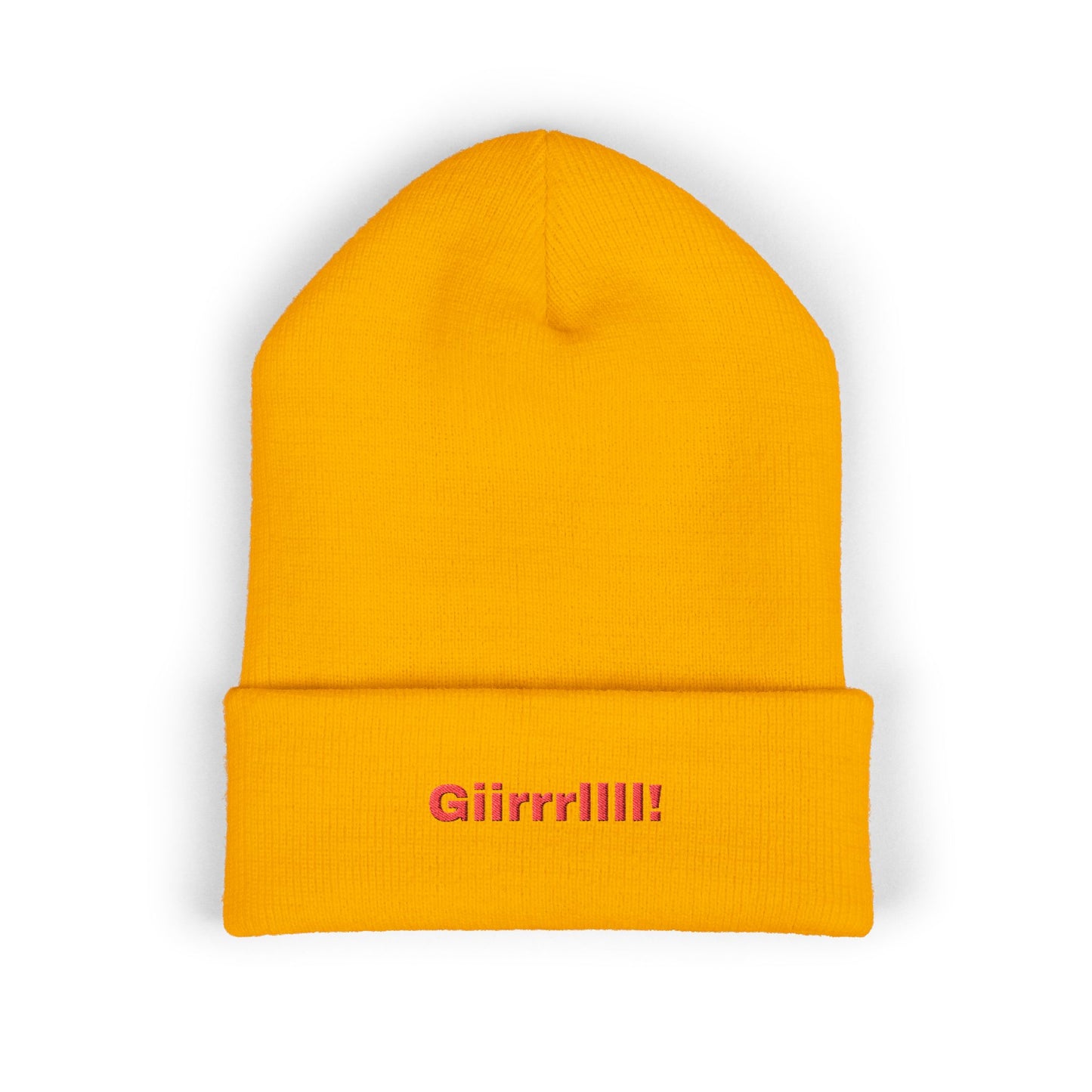 Girrrlll Embroidered Cuffed Beanie