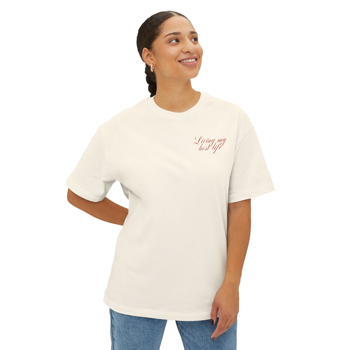 Living my Best Life Unisex Oversized Boxy Tee