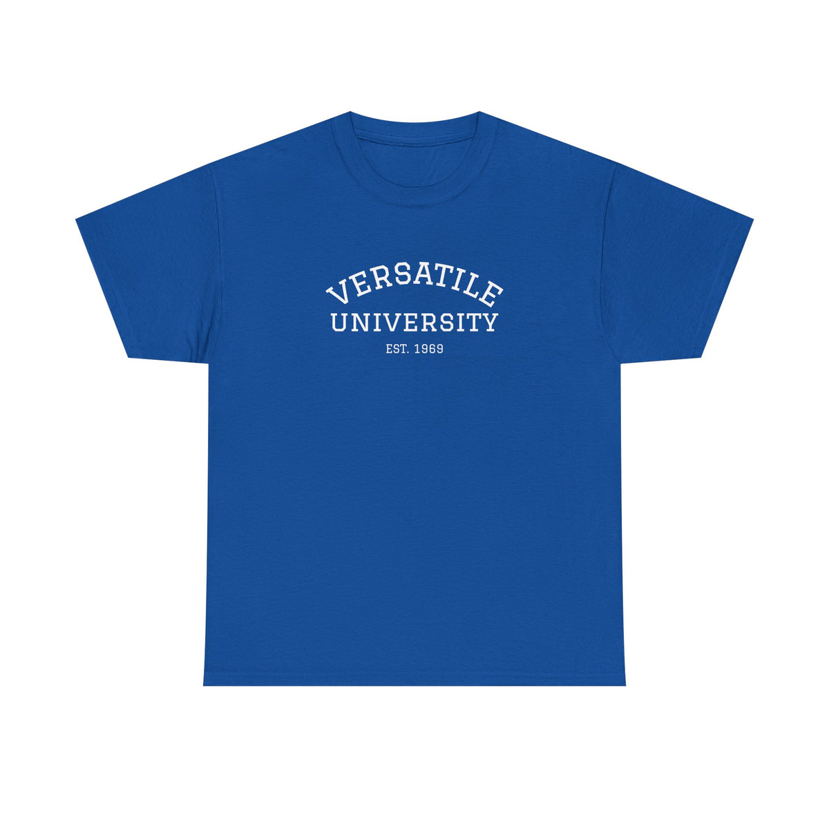 Versatile University White Font Unisex Heavy Cotton Tee