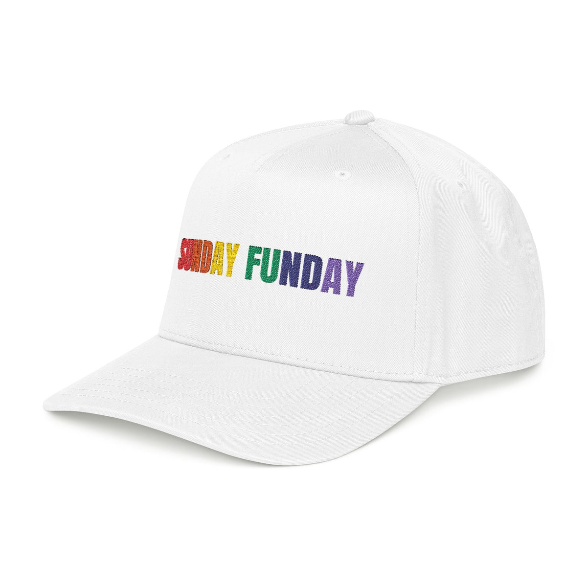 Rainbow Sunday Funday Baseball Cap