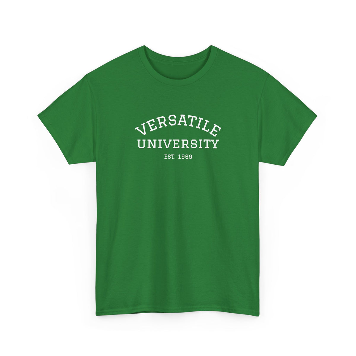 Versatile University White Font Unisex Heavy Cotton Tee