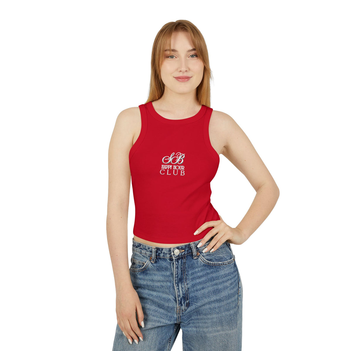 Shady Boy HH Club Women's Micro Rib Racer Tank Top