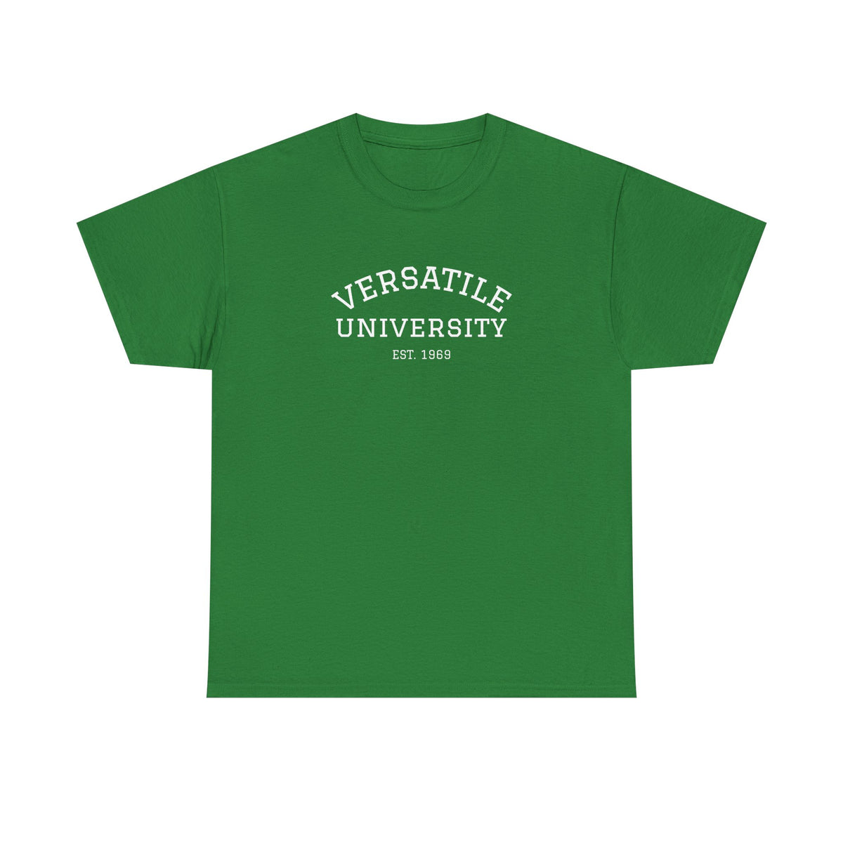 Versatile University White Font Unisex Heavy Cotton Tee