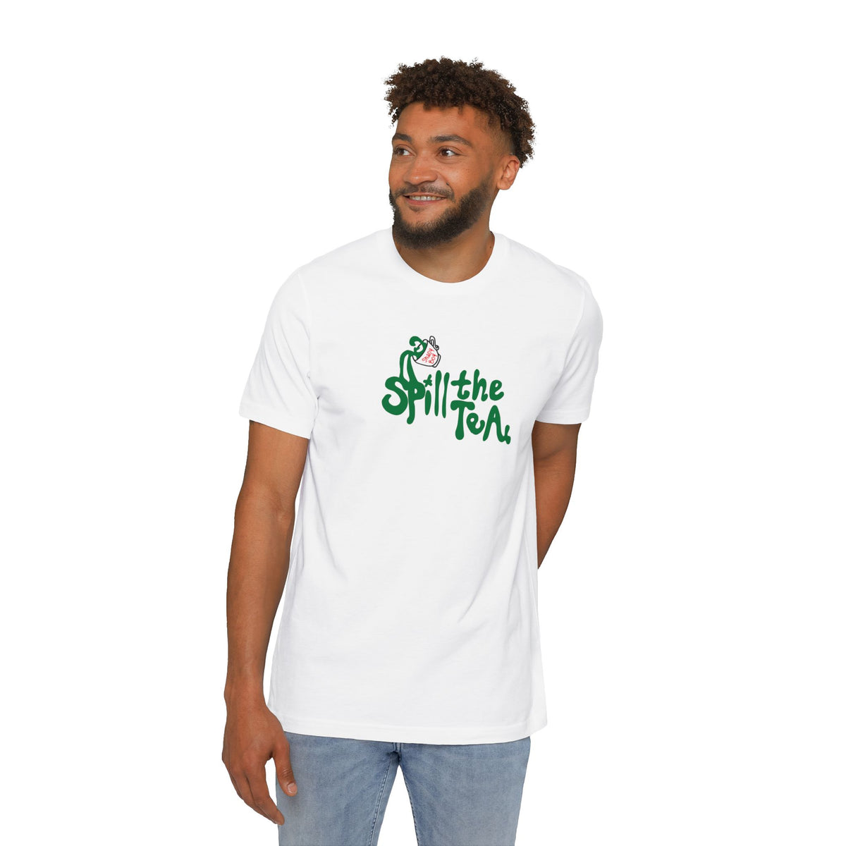 Spill the Tea Unisex Short-Sleeve Jersey T-Shirt