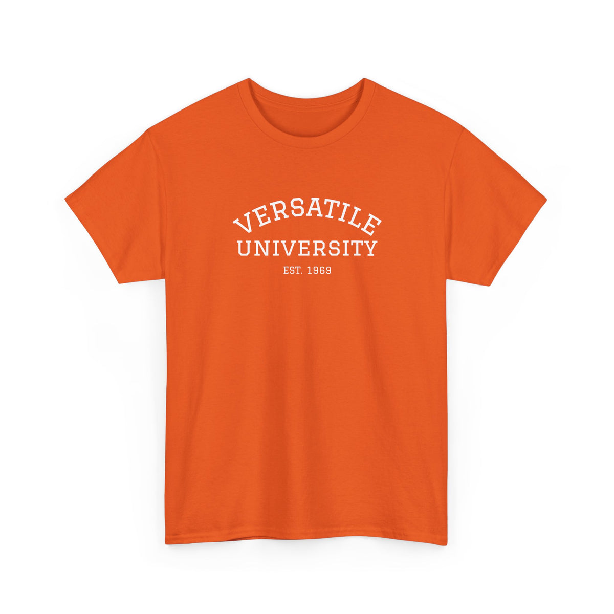Versatile University White Font Unisex Heavy Cotton Tee