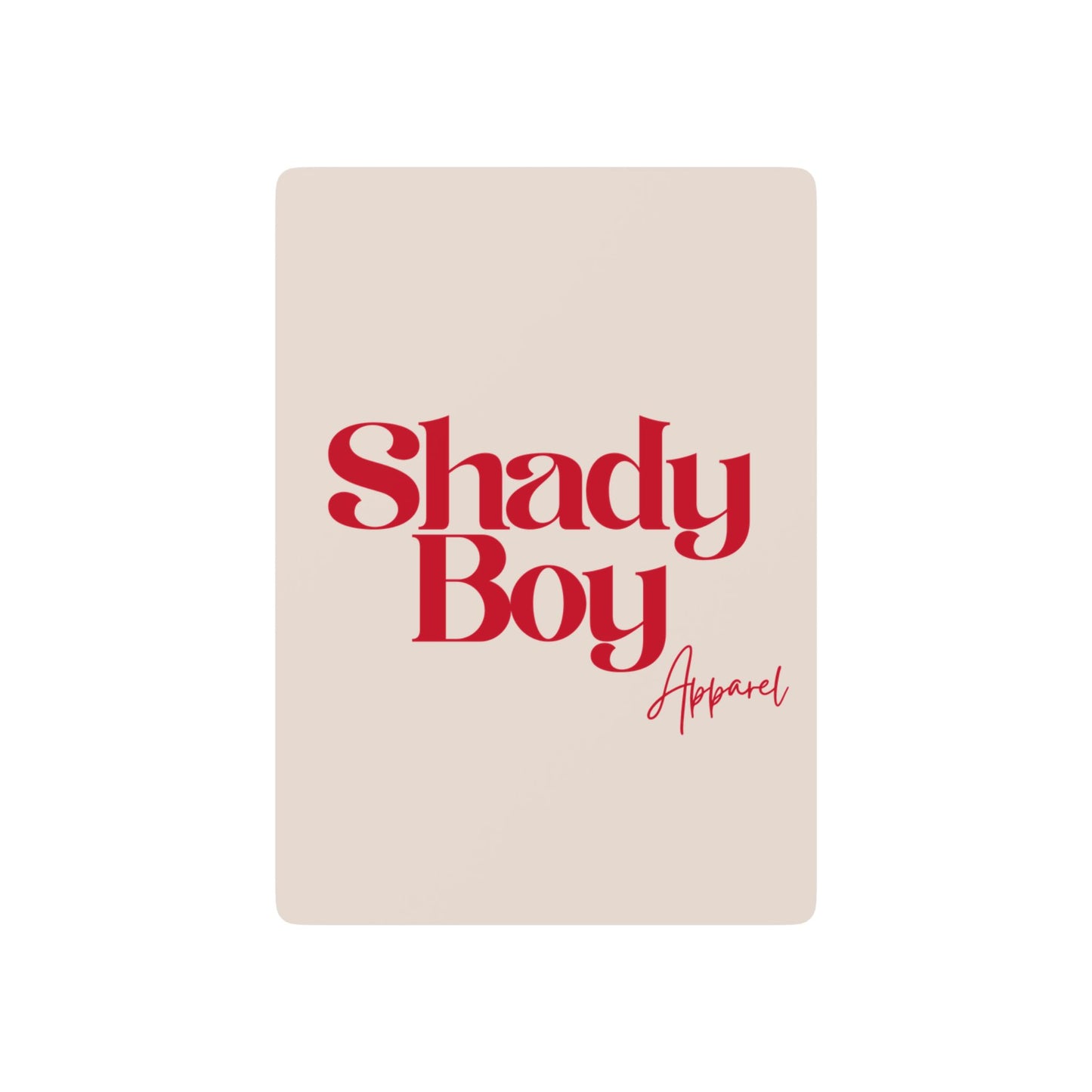 Shady Boy Apparel Playing Cards