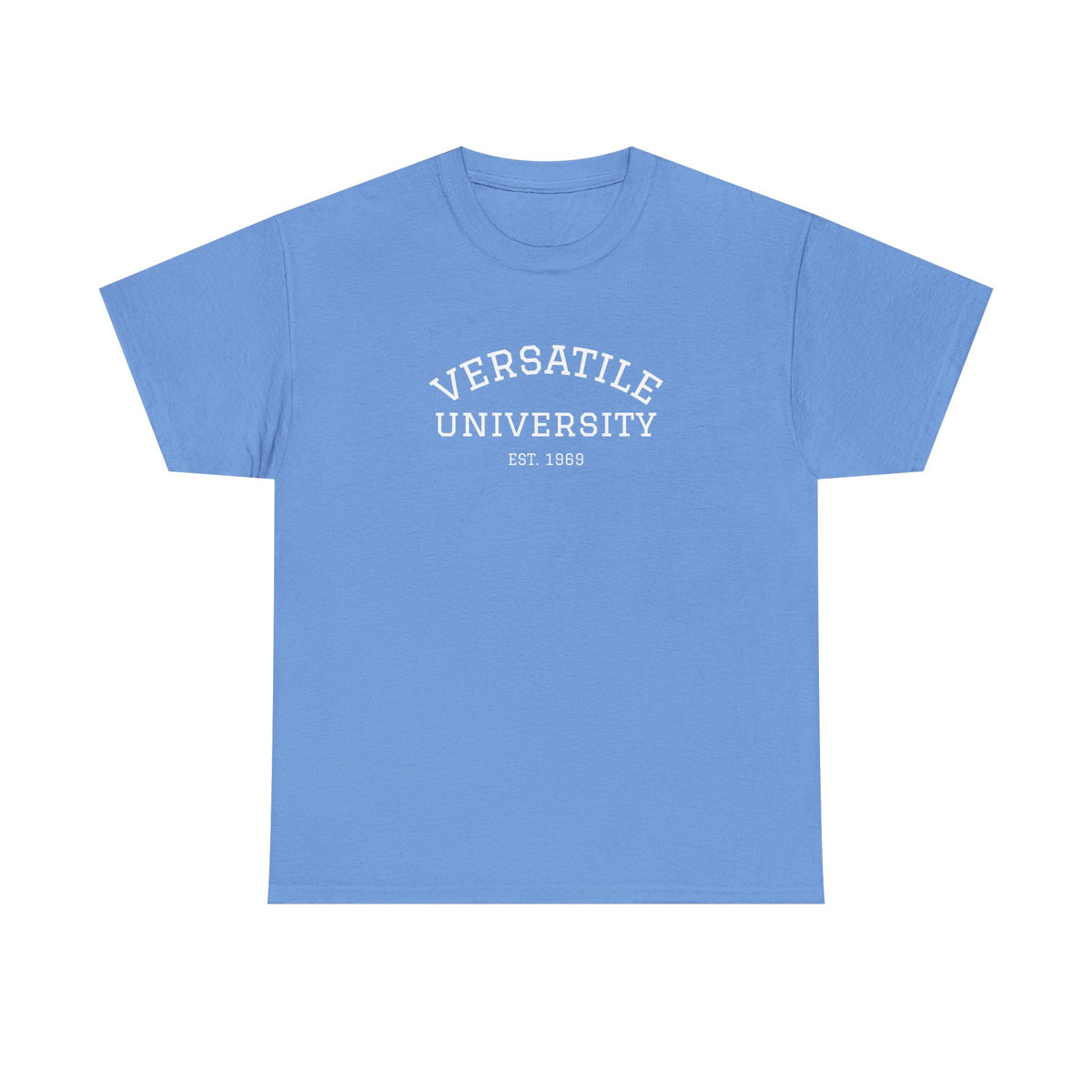 Versatile University White Font Unisex Heavy Cotton Tee