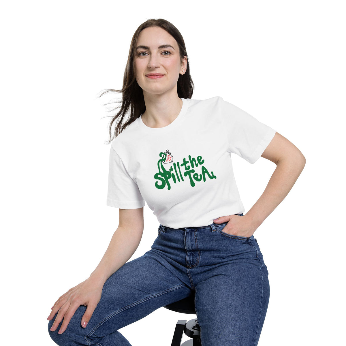 Spill the Tea Unisex Short-Sleeve Jersey T-Shirt