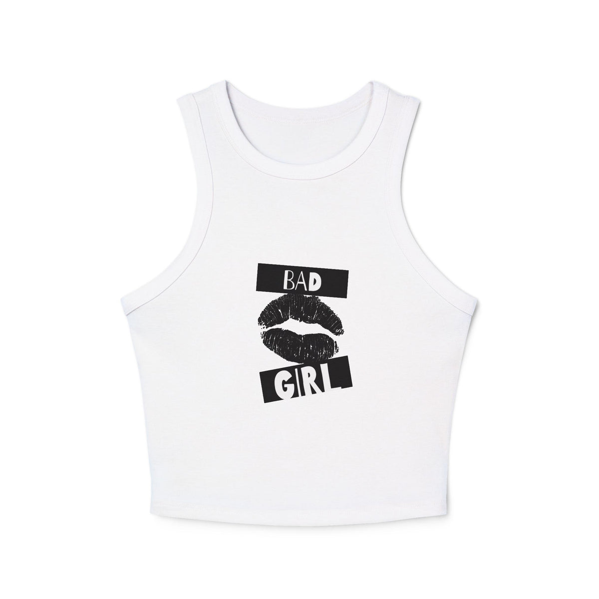 Bad Girl Women's Micro Rib Racer Tank Top