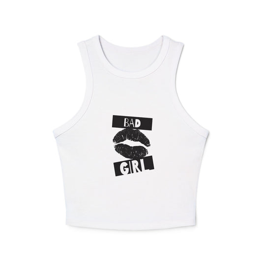 Bad Girl Women's Micro Rib Racer Tank Top