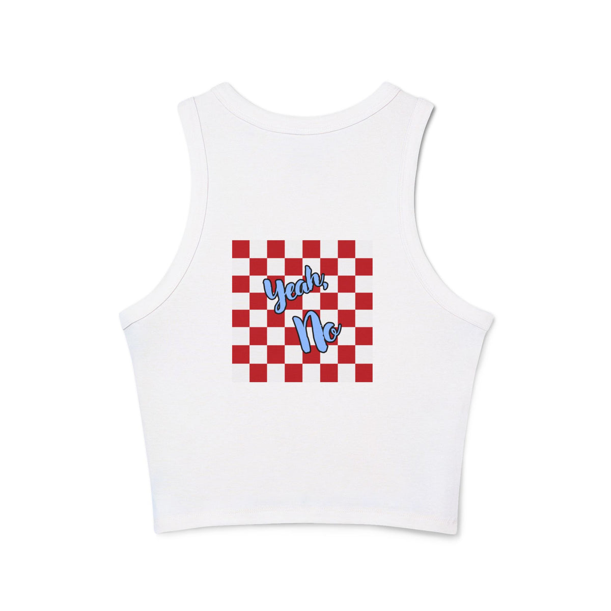 Yeah No Women's Micro Rib Racer Tank Top