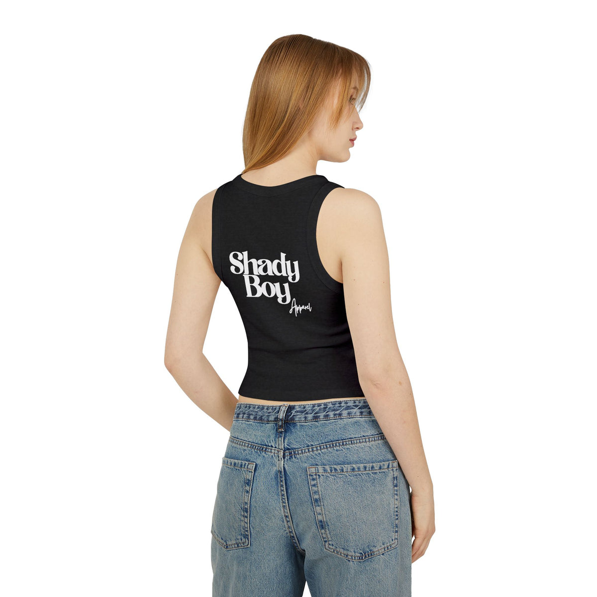 Shady Boy Apparel Women's Micro Rib Racer Tank Top