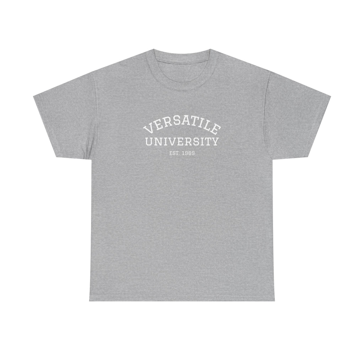 Versatile University White Font Unisex Heavy Cotton Tee
