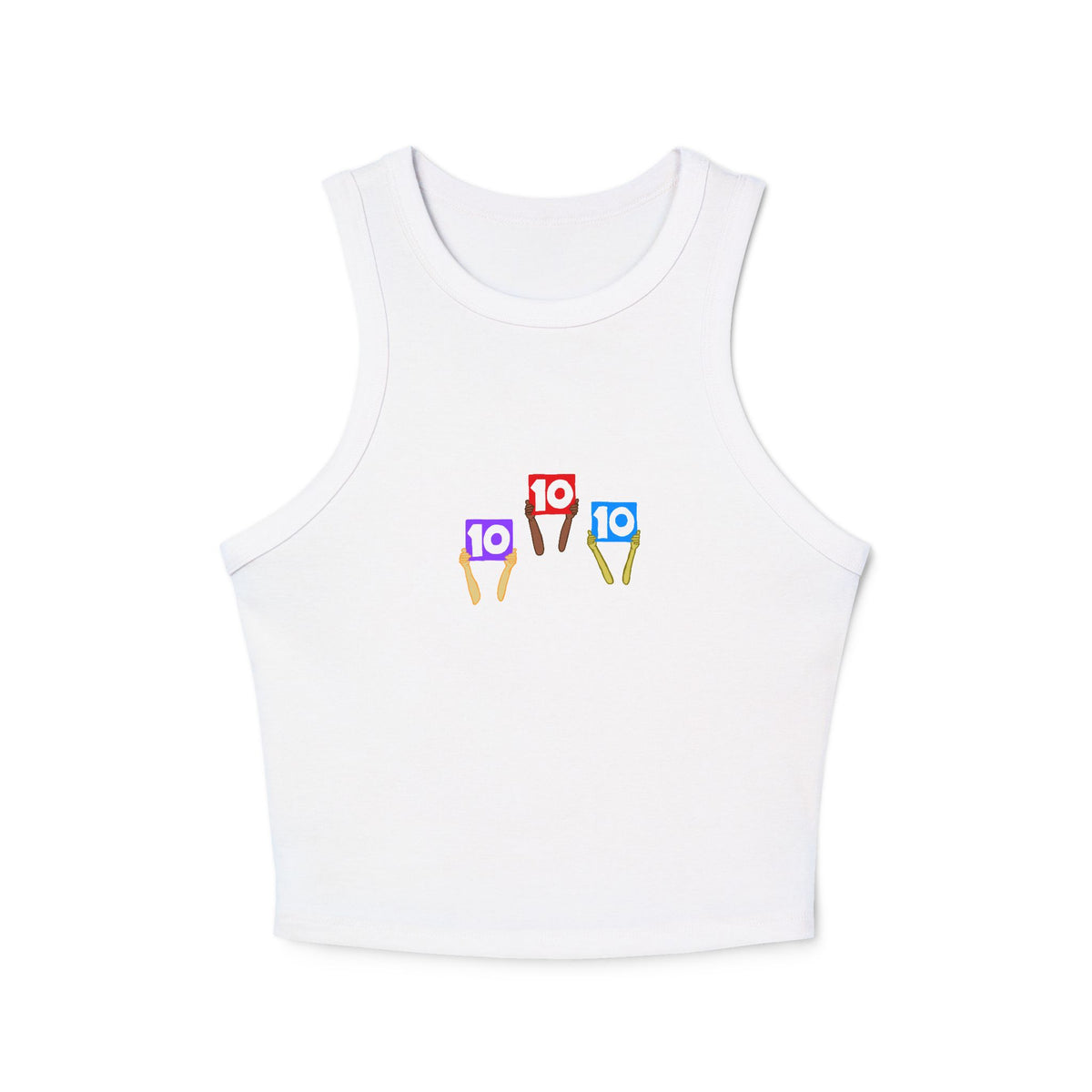 10 10 10s Women's Micro Rib Racer Tank Top