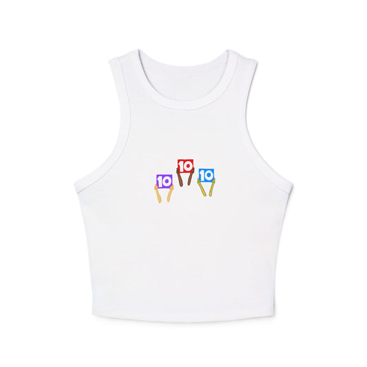 10 10 10s Women's Micro Rib Racer Tank Top