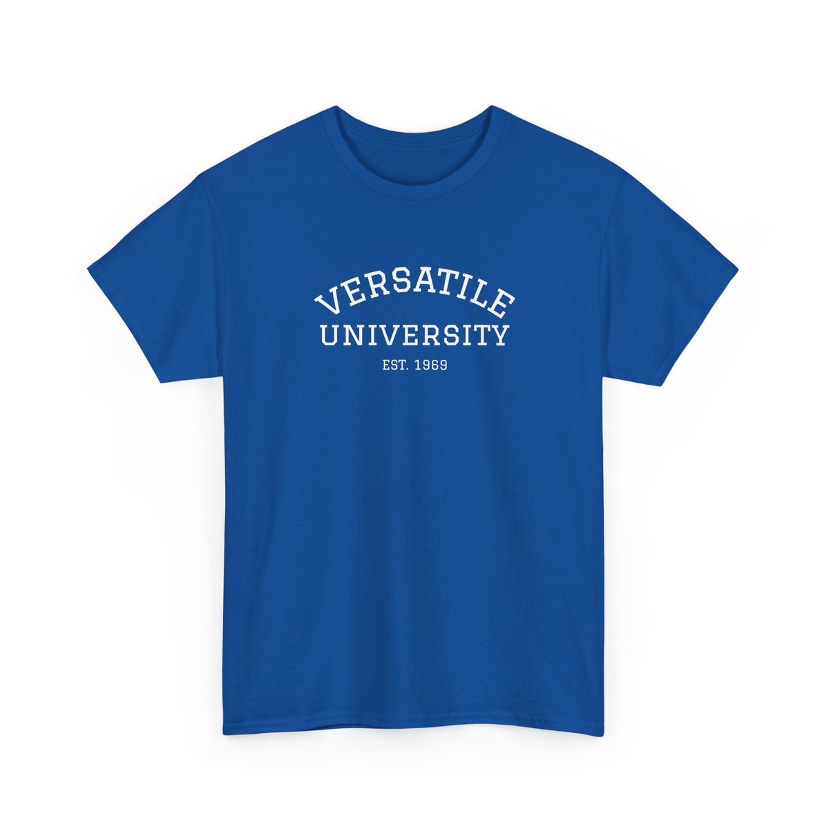 Versatile University White Font Unisex Heavy Cotton Tee
