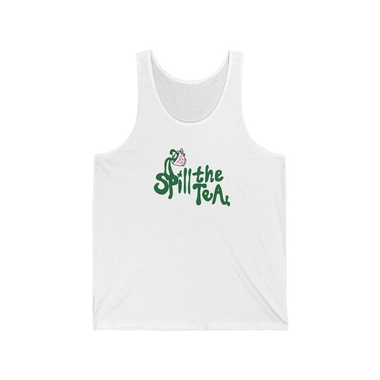 Spill the Tea Unisex Jersey Tank