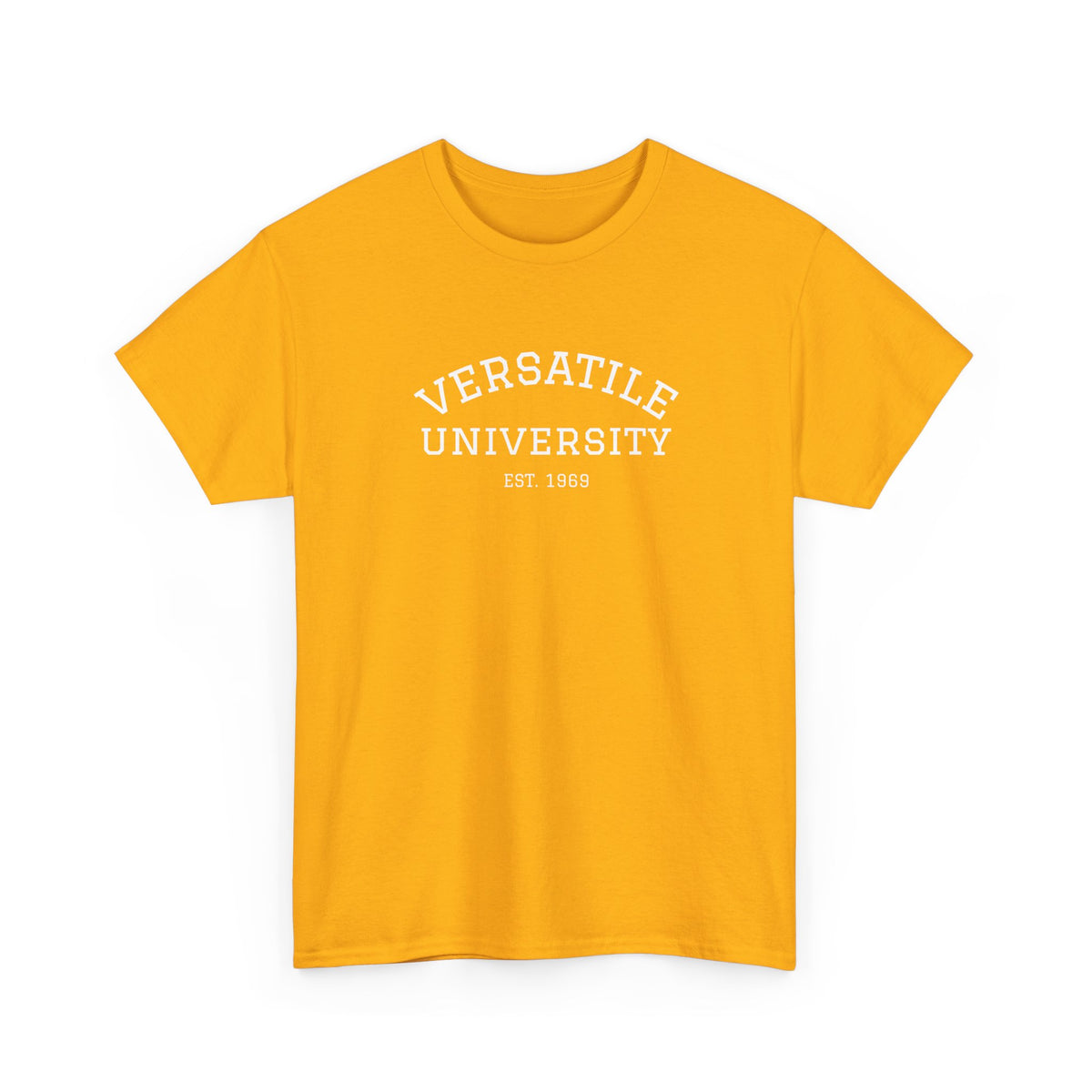 Versatile University White Font Unisex Heavy Cotton Tee
