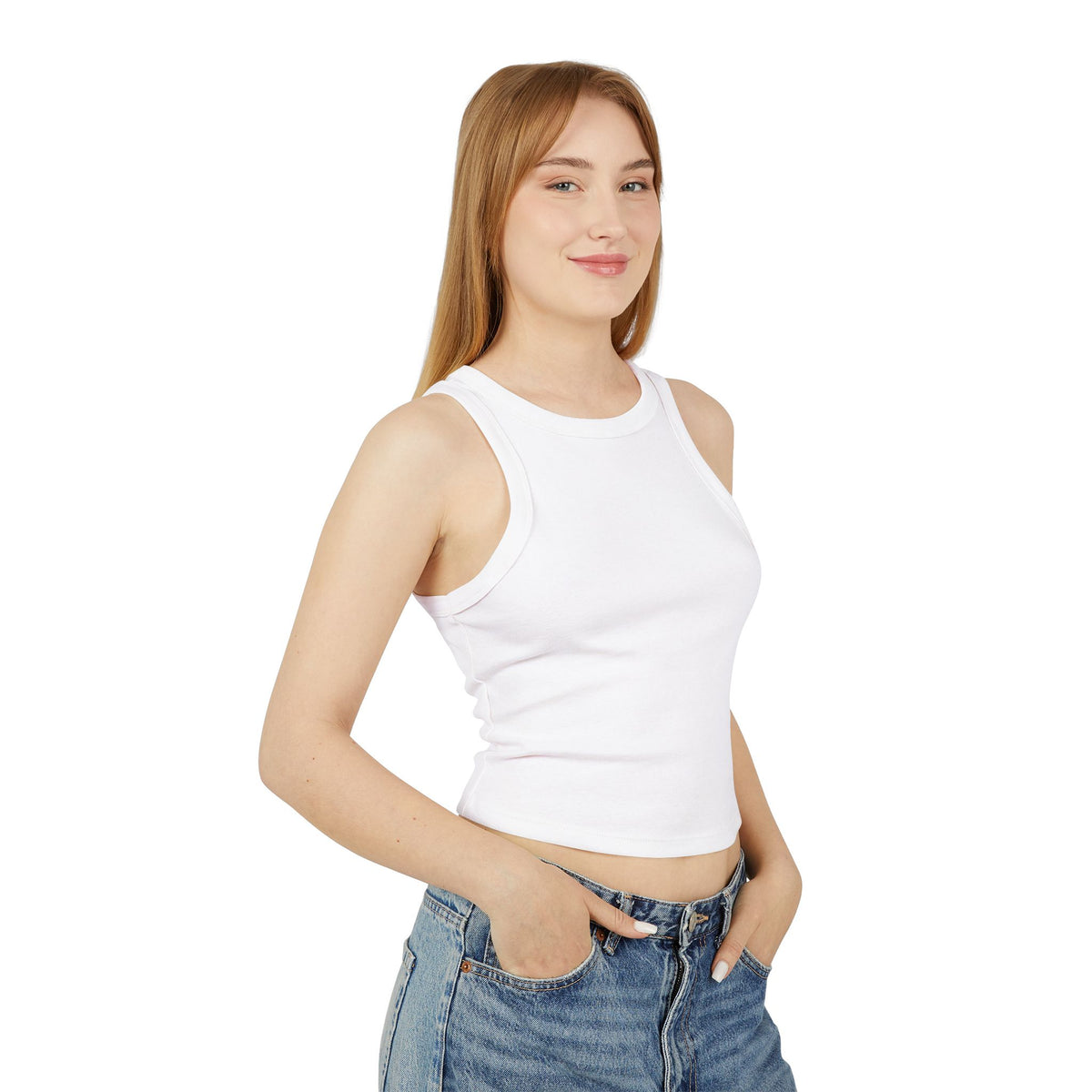 Yeah No Women's Micro Rib Racer Tank Top