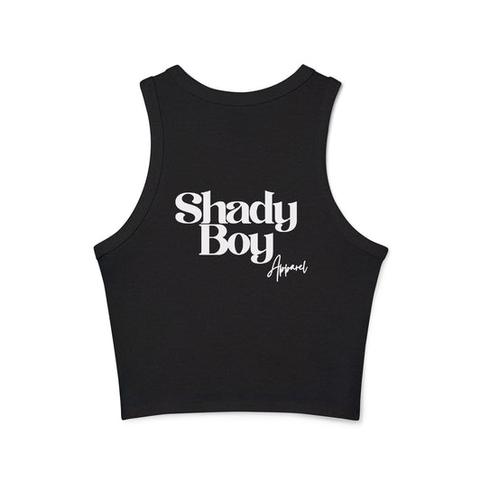 Shady Boy Apparel Women's Micro Rib Racer Tank Top
